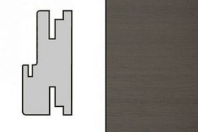 Коробка телескопическая с уплотнителем 40х85х2150 для дверей Profil Doors серия Z Грей Кроскут (+2петли Eclipse AGB)